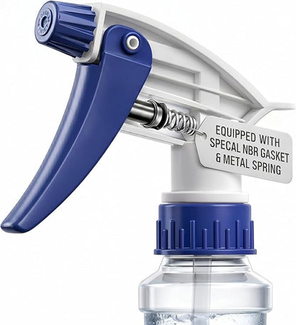 Bar5F Set of 2 Premium Empty 16 oz Spray Bottles, NBR Gasket - Superior Hydrocarbon Resistance - Ideal for Auto Detailing & Industrial Cleaning