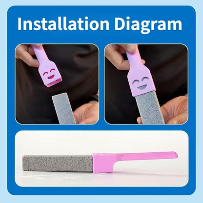 Pumice Cleaning Stick, Cleaning Brush for Cleaning Toilets, Scouring Stick for Bathroom and Kitchen Surfaces, Non-Scratch Cleaning Tool, 10.43"x1.38"x0.98" (Mix 3)