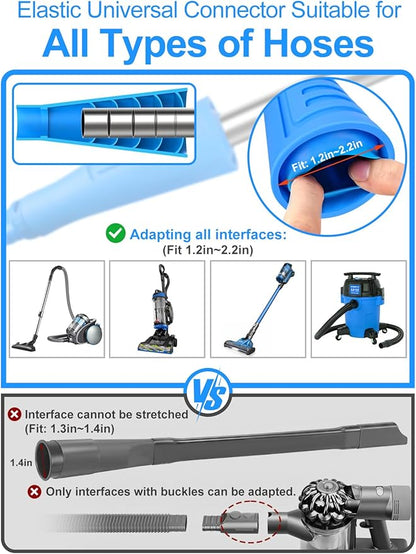 Dryer Vent Hose and Cleaning Kit,Dryer Vent Cleaner Kit,Dryer Vacuum Hose Attachment with Dryer Lint Brush and Dryer Cleaning Hose,Dryer Duct Cleaning Kit,Dryer Lint Cleaner,Dryer Vent Kit,Dryer Vent
