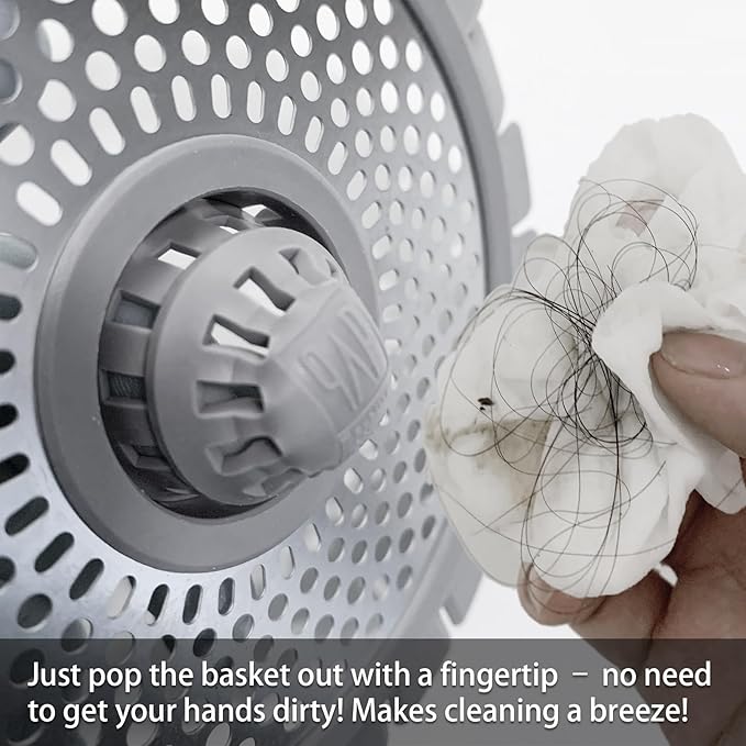 Drain Hair Catcher, Bathtub Shower Drain Hair Trap, Strainer Stainless Steel Drain Protector(2 PCS)