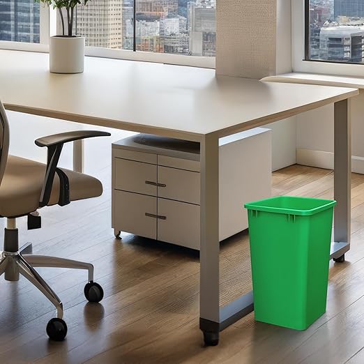 Rev-A-Shelf 35 qt Polymer Replacement Waste Container for Rev-A-Shelf Pullouts, Kitchen Cabinet Trash Can Recycle Bin, RV-35-19-2, Green (2-Pack)