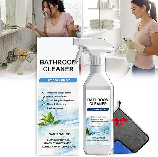 Scale Remover Bathroom Cleaner - 100ml Scale Remover Bathroom Cleaner for Tiles, Glass, Stainless, Steel, Sinks