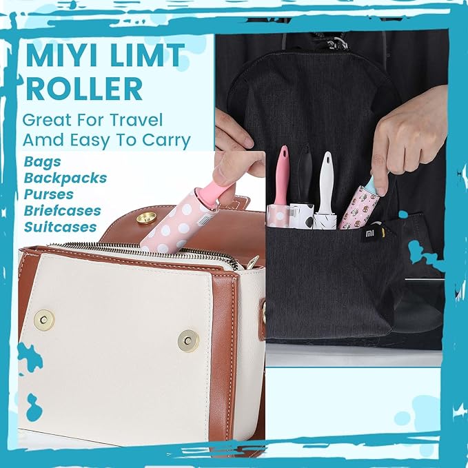 20 Pcs Bulk Mini Lint Roller for Pet Hair and Clothes Lint Roller Travel Size Removers Sticky Removing Tool for Travel, Gift Bags, Furniture, Car Seat