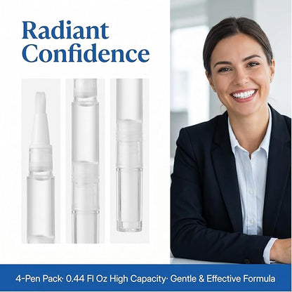 Teeth Whitening Pen - No-Sensitivity Professional Gel, Stain Remover for Brighter Whiter Teeth