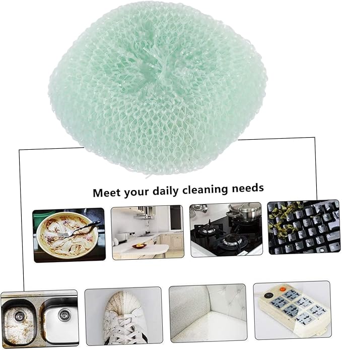 Outanaya 12pcs Kitchen Scouring Ball Washing Pot Ball for Cleaning Safe Scrubbers Kitchen Cookware Random Color