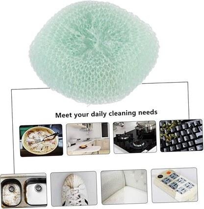 Outanaya 12pcs Kitchen Scouring Ball Washing Pot Ball for Cleaning Safe Scrubbers Kitchen Cookware Random Color