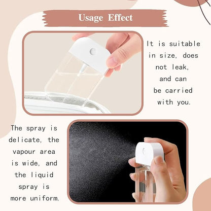 6 PCS Clear Spray Bottles, Portable Card Spray Bottles, Hand Sanitizer Spray Case, Refillable Hand Sanitizer Spray for Perfume, Moisturizing Water, Hand Sanitizer 50ml/1.69oz 38ml/1.29oz
