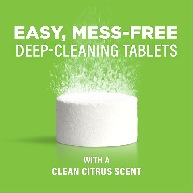 Affresh Garbage Disposal Cleaner, Helps Power Away Odor Causing Bacteria, Debris & Grime in Grind Chamber, Impeller & Drain Pipe, 6 Tablets, 6 Month Supply