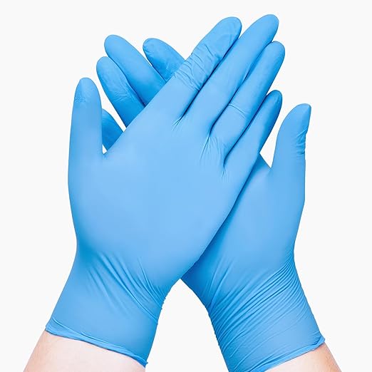 SwiftGrip Disposable Nitrile Exam Gloves, Blue, Nitrile Gloves Disposable Latex Free, Medical Gloves, Cleaning Gloves, Food-Safe Rubber Gloves, Powder Free, Non-Sterile, 1000-ct Case (XL)