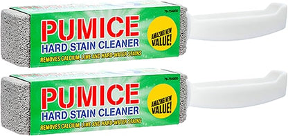 2X Heavy Duty Pumice Stone Cleaner Scouring Handle Toilet Bathroom Stain Remover