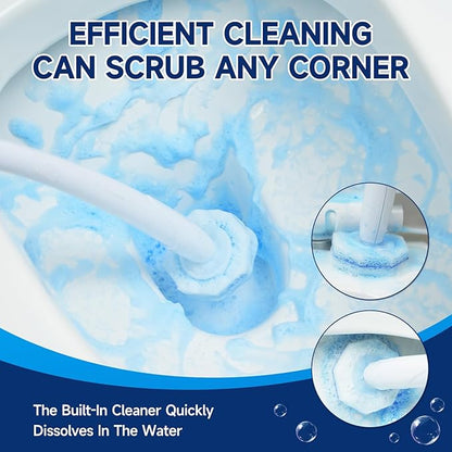 100 Count Toilet Wand Refills Compatible for Clorox, 5X Cleaning Power Toilet Bowl Wand Refills & High-Density Disposable Toilet Brush Scrubber - No Falling Apart, Instant Foam Cleaning