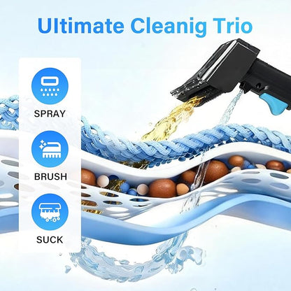 Upholstery Cleaner Machine & Carpet Cleaner | Portable Spot Cleaner with Strong Suction and Scrubbing Brush for Pet Stains, Spills on Couches, Rugs, Mattresses, Car Interiors (Standard Edition)