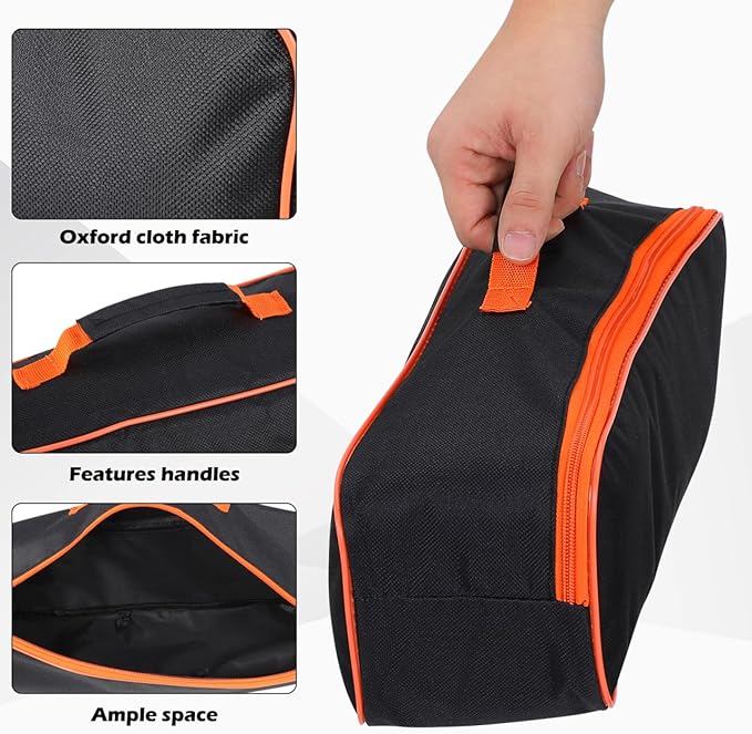 Veemoon Car Vacuum Cleaner Tool Bag, Car Cleaner Tool Organizer Small Vacuum Storage Case,Wet Dry Handheld Portable Durable Storage Pouch for Auto Cleaning and Hair Dust (Black, 5.5 * 16.5Inch)