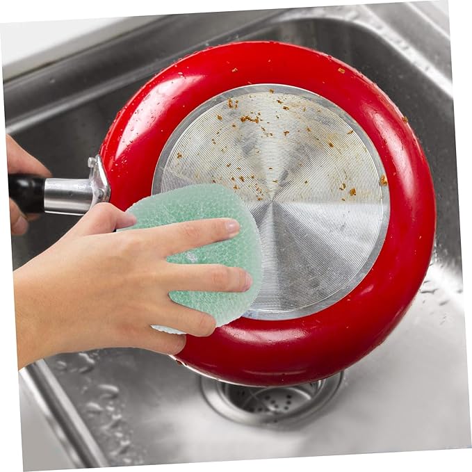 Healeved 24pcs Multi-Functional Scouring Balls for Household Cleaning and Kitchen Scrubbers for Pots and Dishes Design Random Colors