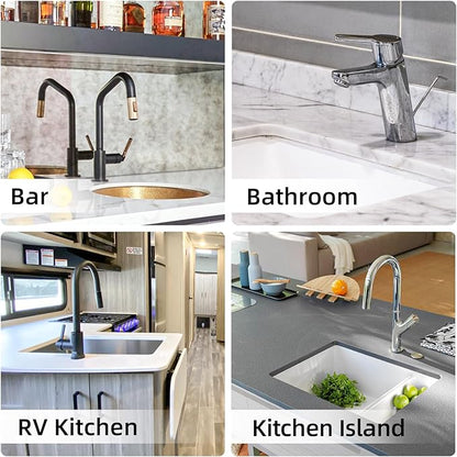 LOPNUR Faucet Mat for Kitchen Sink Cuttable, 24 Inch Long Sink Splash Guard Behind Faucet, Super Absorbent Diatomite Sink Protector Mat, Bathroom Water Splash Guard Fast Dry, Easy to Cut, Grey