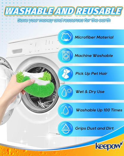 Steam Cleaner Accessories Microfiber Cloth for Handheld Steam Shot Reusable Washable Steam Mop Pads Compatible with Bissell Steam Shot/Wagner/McCulloch and Most of Handheld Steam Cleaners, 4+4 Pack