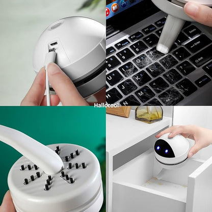 Desktop Vacuum Cleaner Mini Desk Vacuum Cleaner Portable Dust Crumb Sweeper Cute USB Vacuum for Picking up Crumbs Eraser Crumbs Pet Hairs Flakes Tiny Items on Desk Tabletop Keyboard