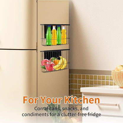 Magnetic Dryer Ball Storage for Laundry Room, Magnetic Lint Bin Basket Organization Storage, Iron Built-in Magnet Dryer Ball Holder Basket Fridge Container for Laundry Room Organizer