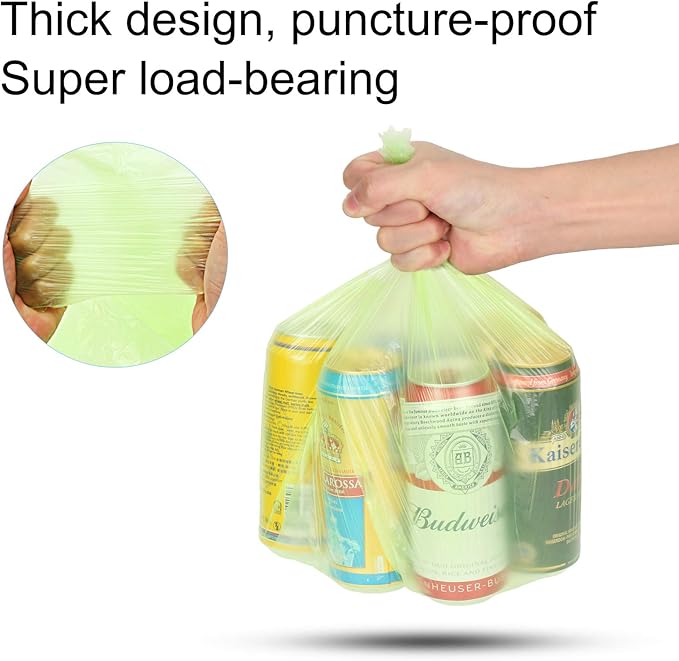 Trash bags 1.3 gallon Biodegradable: Aievrgad Garbage bags for tall kitchen trash can liner, 120 count,Unscented, Heavy Duty, Thickened, for food/kitchen waste or Graden,green 5L