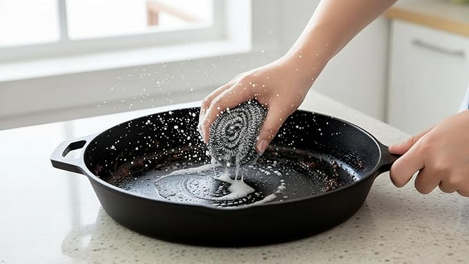 Stainless Steel Scrubbers 6+1 Extra Heavy Duty Kitchen Scouring Pads 20g Each