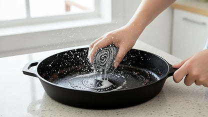 Stainless Steel Scrubbers 6+1 Extra Heavy Duty Kitchen Scouring Pads 20g Each
