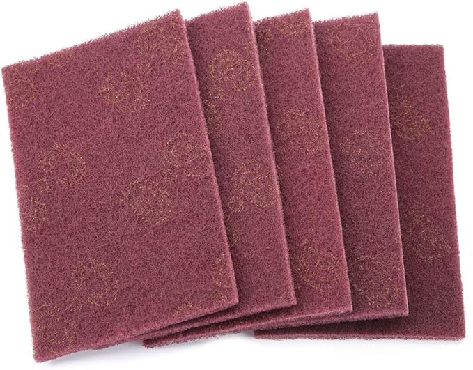 5pcs Industrial Abrasive Sponge Scourer Pads – Coarse Green Finishing Pads for Heavy-Duty Cleaning, Surface Prep & Rust Removal – Professional Grade Cleaning Sponges