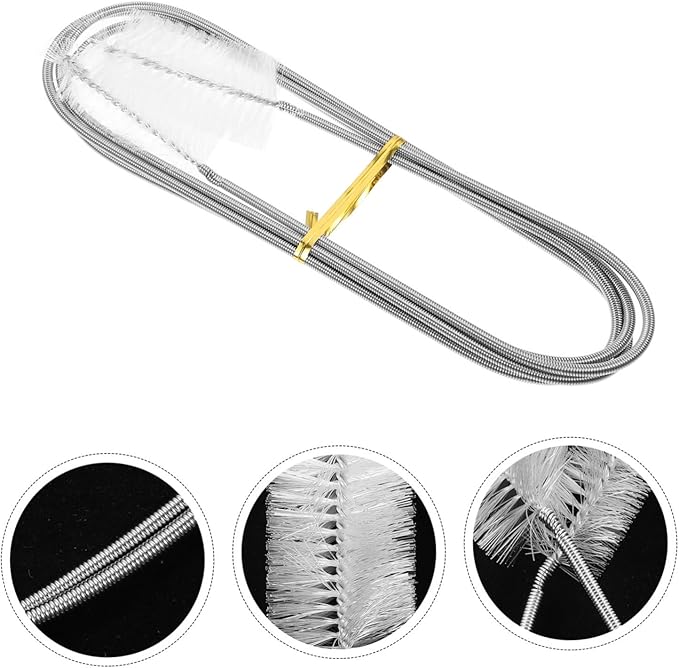 Flexible Double-Ended Aquarium Tube Brush Drain Cleaning Brush for Sink Shower Hose Long Handle