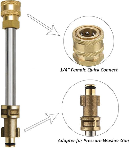 STYDDI Pressure Washer Gun Adapter with 1/4” Quick Connector, Quick-Connect Pressure Washer Replacement Spray Wand Compatible with Portland 1750 Electric Power Washer