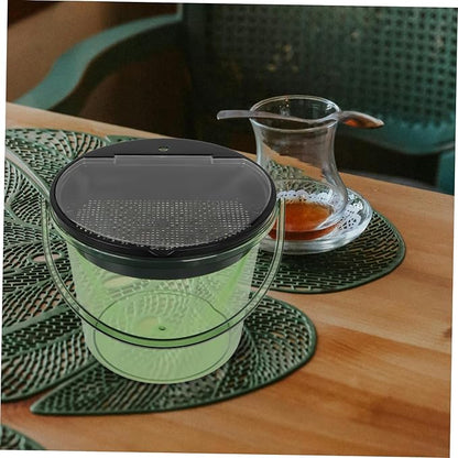 MAGICLULU Trash Can Tea Dregs Bucket Lid Food Waste Bin for Kitchen Grounds Waste Bin for Countertop Sturdy Design