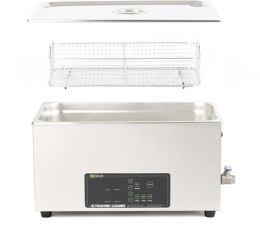 U.S. Solid 22L Ultrasonic Cleaner - 28/40kHz Dual-Frequency Digital Ultrasonic Cleaning Machine with Heater, Timer, and Degas Function