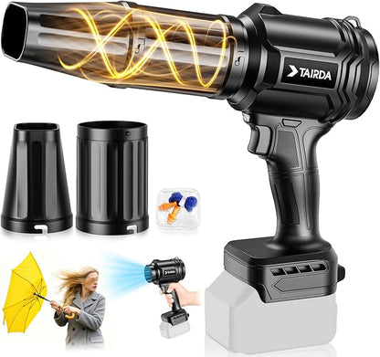 Brushless Cordless Leaf Blower Compatible for Dewalt 20V Battery(NO Battery), Mini Turbo Jet Blower With 2 Nozzles, Lightweight & One-hand Use, For Patio Garage Yard Snow Cleaning Car Dryer(Tool Only)