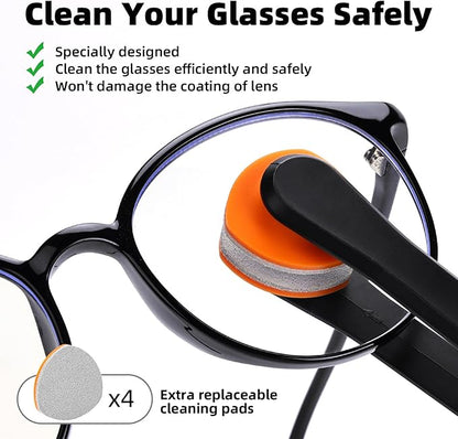 Ordilend Glasses Cleaner Eyeglass Cleaning Kit with 24H Anti Fog Spray for Glasses and Microfiber Cloth, Portable Eyeglass Cleaner Tool Lens Wipes Cleaning kit for Camera Lenses
