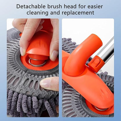 Car Wash Mop with Long Handle, Telescopic Car Wash Brush, Double Head Microfiber Car Wash Mop, 360° Rotating Long Handle Car Cleaning Kit Brush, Windshield Window Cleaning Kit for Car