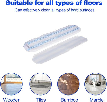 [5-Pack] Mop Replacement Pads for Ocedar H2pro Flat Mop System，Washable & Reusable Mop Pads ,Easy Installation, Machine Washable, Suitable for Various Types of Floors