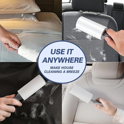 Pet Hair Lint Rollers, 3 Pack, 90 Sheets Each– Reusable Sticky Roller for Pet Hair, Cat & Dog Hair Remover, Lint Remover, Pet Hair Remover for Furniture, Clothing & Cars