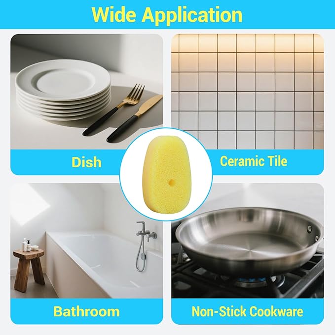 16Packs Dish Wand Sponge Refills for Scrub Daddy Dish Daddy - Replacement Heads for Dish Sponges, Non Scratch Dish Washing Scrubbers, Kitchen Dish Cleaning (Only Refills)