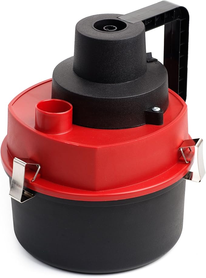 Ideas In Life 12 Volt Wet/Dry Auto Canister Vacuum Perfect for Car, Auto, Truck, Van, or Vehicle. Low Powered 12 Volt Cigarette Lighter Socket. Portable 12V Light Duty Vac