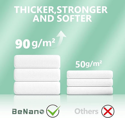 Benano Premium Compressed Towel Tablets Disposable Towel 55.1 in x 27.5 in Large Bath Towel Travel Towel Reusable for Hotel Camping Mountaineering Sports Hiking Beach Swimming Vacation (20 Pack)