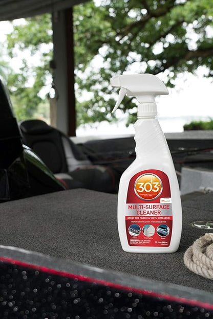 303 Products Marine Multi-Surface Cleaner, Boat Cleaner Spray for Vinyl, Canvas & Upholstery – Removes Dirt & Grime, Sunbrella Recommended, 32 oz