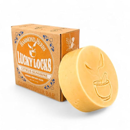 Lucky Locks | Citrus Sunshine | Natural Conditioner Bar | Zero Waste Hair Care | Sulfate Free