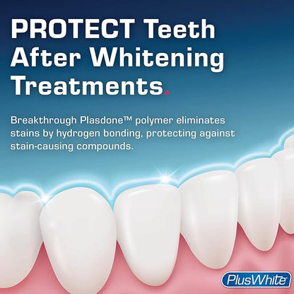 Plus White Stain Guard Post Whitening Stain Rinse - Protects Against Smoking, Wine, & Coffee - Dentist Recommended Whitening Teeth Rinse (6 oz, Pack of 2)