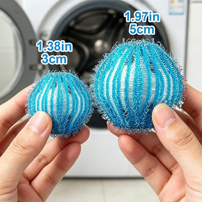 12Pcs Pet Hair Remover for Laundry - 2 inch Large Ball Lint Traps for Washing/Dryer Machine,Effective Cat Dog Laundry Pet Hair Catcher for Clothes,Sheets,Towels,Not Damage Fabric