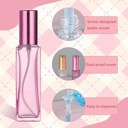 20ml Set of 5 Travel Perfume Bottle Refillable Perfume Bottle Travel Cologne Sprayer Mini Perfume Bottle Small Perfume Spray Bottle