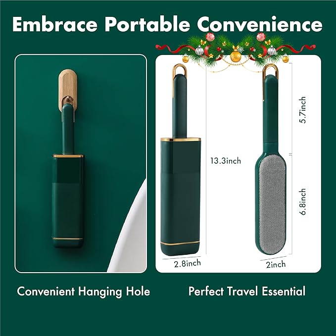 Reusable Pet Hair Remover for Clothes, Couch & Bedding, Self-Cleaning Lint Brush for Dog & Cat Hair