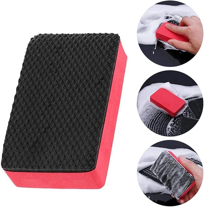 Car Wash Mud Magic Clay Sponge Bar Block Pad Cleaning Eraser Wax Polisher Tool Remove Contaminants Car Wash