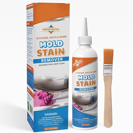 Mold & Mildew Stain Remover Gel – Heavy Duty Bathroom Cleaner for Tile, Grout, Shower, Caulk & Front Load Washer Seal, Thick Clinging Gel, Deep Cleaning Formula