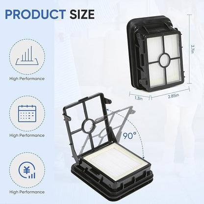 6 Pack 1866 Replacement Filters Compatible with Bissell Crosswave 1785 2306 2551 1866 2554 2590 2593 2596 CrossWave Cordless Max All in One Wet-Dry Vacuum Cleaner, Compare to Part # 1608684