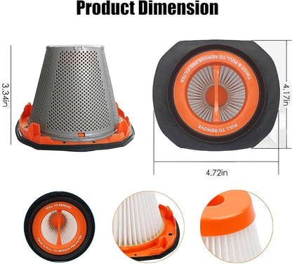 Alrens 2 Pcs N900287 Filter Replacement for BLACK+DECKER 20V Dustbuster Cordless Handheld Vacuum Models BCHV001C1, BCHV001B, for CRAFTSMAN V20 Cordless Hand Vac