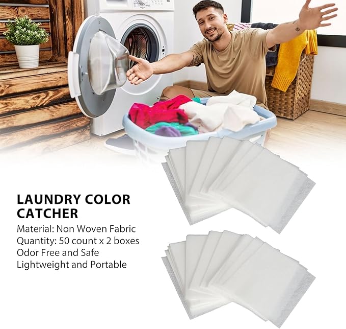 160 Count Color Catch Sheets, Disposable Grabber No Absorbing Grabbers Laundry Sheets Fragrance Laundry Color for Home Travel School