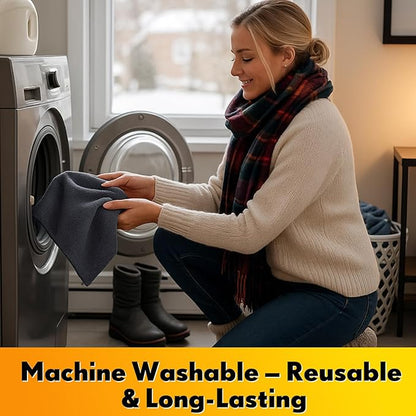 Nuenen Microfiber Cleaning Cloths for Cars 16 x 16 Inch Ultra Absorbent Car Towels Drying Reusable Cleaning Supplies House Kitchen Window Microfiber Towel (Gray,60 Pcs)